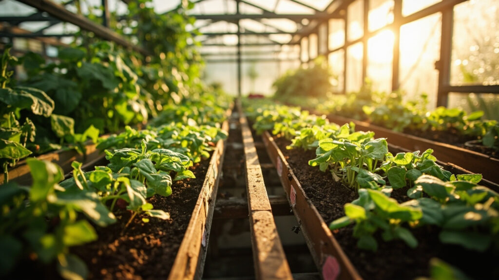 Avancez vos récoltes : que semer en serre en mars sans aucun texte