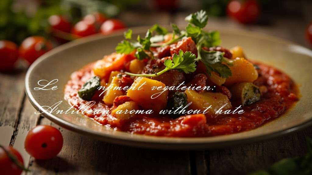 Le piment végétarien : arôme antillais sans chaleur avec texte