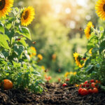 Compagnonnage végétal pour un potager productif et durable sans aucun texte