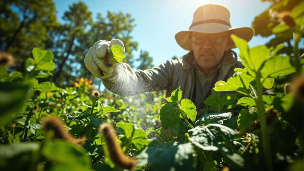Contrôler les chenilles avec bacillus thuringiensis sans aucun texte