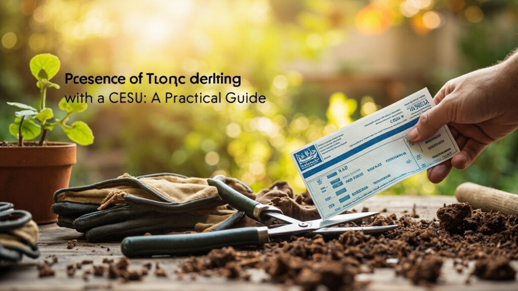 Payer un jardinage avec un CESU : guide pratique avec texte